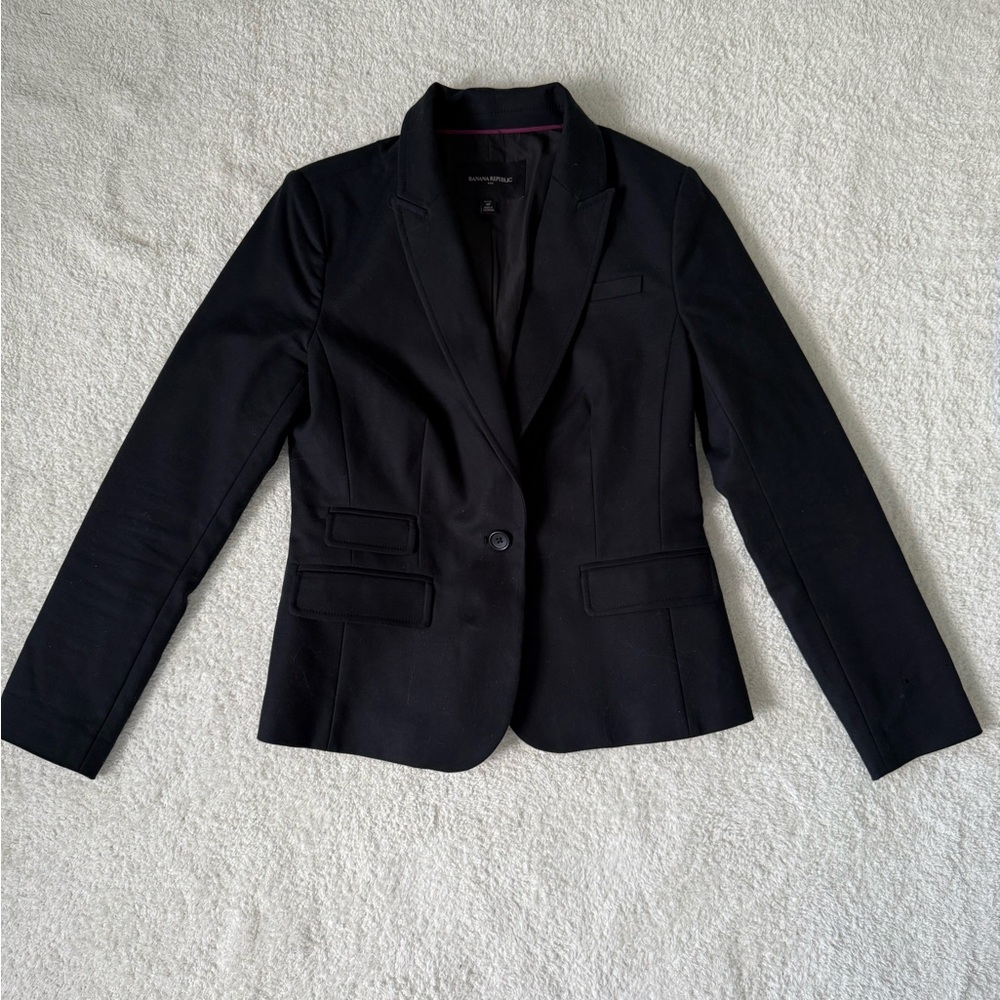 Banana Republic black suit blazer size 4p
